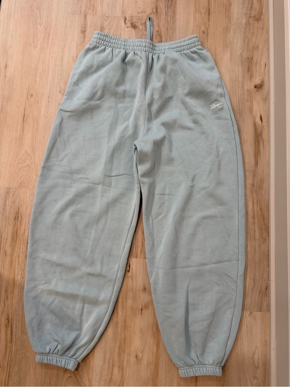 Reebok Womens Light Blue Oversized Sweatpants size Medium
